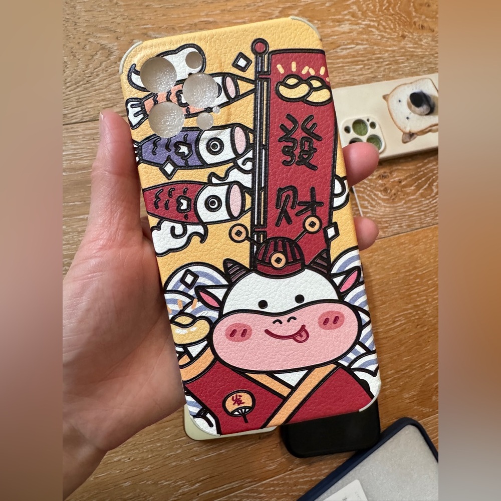 New Cute Lucky Cow Cartoon iPhone Case for iphone 12 pro